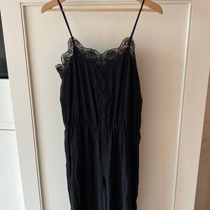 SOLD Worn once, CamiNYC silk jumpsuit